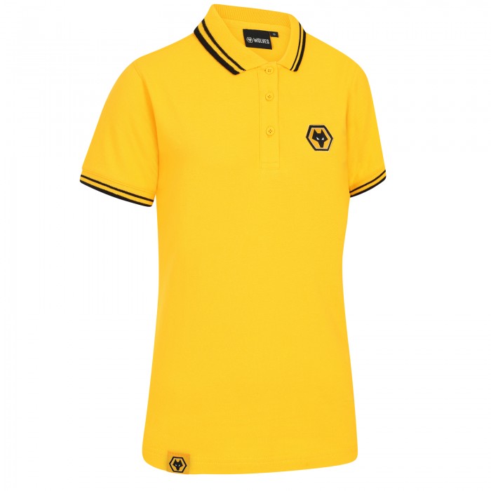 Essentials Tipped Polo - Gold - Womens