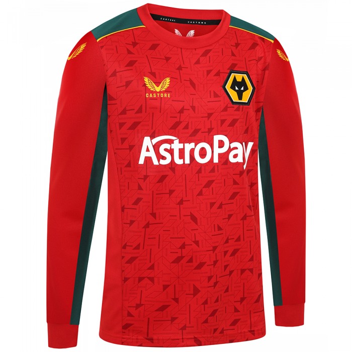 2023-24 Wolves Away Shirt - L/S - Junior