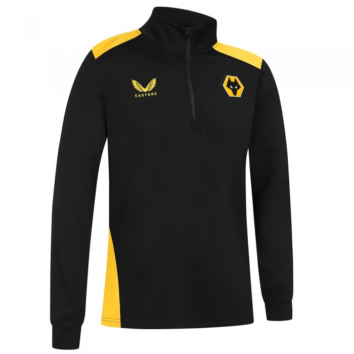 2023-24 Wolves Matchday 1/4 Zip Top - Home