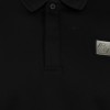 Molineux Long Sleeve Textured Collar Polo - Black