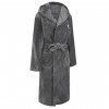 Tonal Crest Dressing Gown - Light Grey - Womens