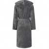 Tonal Crest Dressing Gown - Light Grey - Womens