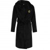 Tonal Crest Dressing Gown - Black - Kids