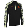 2024-25 Pre Match 1/4 Zip - Black/Lime