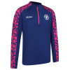 2024-25 Pre Match 1/4 Zip - Blue/Pink