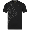 Graphic Print Pyjama Set - Black