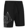 Graphic Print Short Pyjama Set - Black