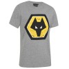 Wolves Distressed Crest T-Shirt - Grey