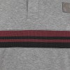 Molineux Striped Polo - Charcoal
