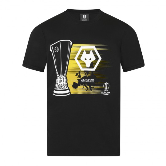 Europa League Trophy T-Shirt - Black