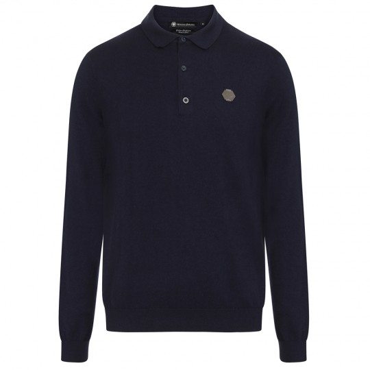 Molineux Long Sleeved Polo - Navy
