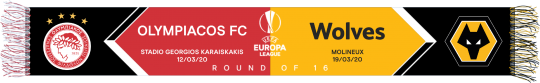 Round of 16 v Olympiacos Woven Match Scarf