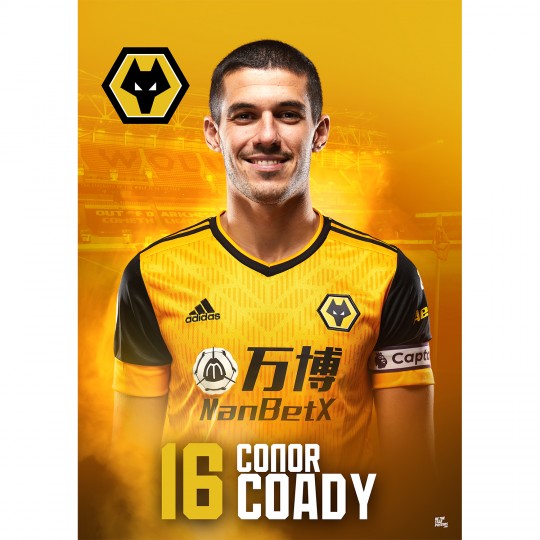 Connor Coady Wolves FC A3 Poster 20/21