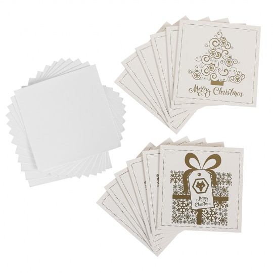 Classic Gold Christmas Cards 12 Pack