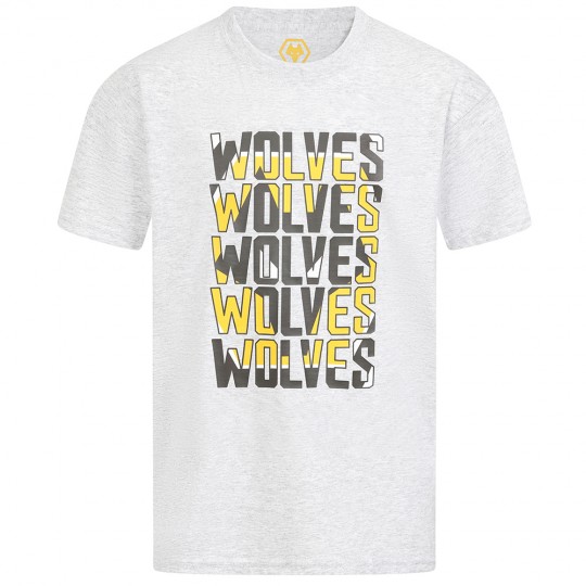 Wolves Word Crest T-Shirt -Kids