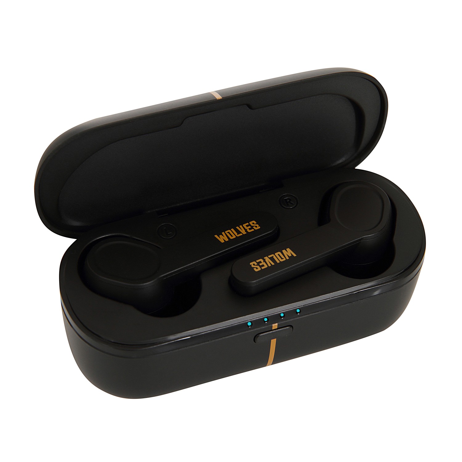 Moment Wireless Earphones - Wolves Edition - Black
Ergonomic non-slip earbuds are comfortable to wear and not easy to fall.

Bluetooth V5.0 chip High speed transmission, stable connection;
One-step automatic pairing Simple operation, kids can do it;
Touch Control Various functions are at your fingertips with one click;
Slip resistantandwaterproof Not easy to fall, first choice for daily exercise;
Type-C fast charging Its convenient and fast to charge, and it can play more than 4 hours on one charge.
