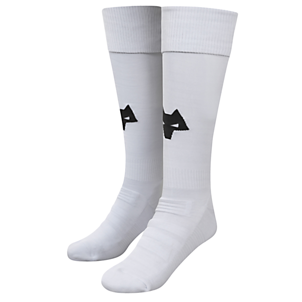 2022-23 Wolves 3rd Socks - Adult
Featuring a Wolves head incorporated into front and centre of the sock, to show prominently on and off field.

Polyamide 98%
Elastane 2%
