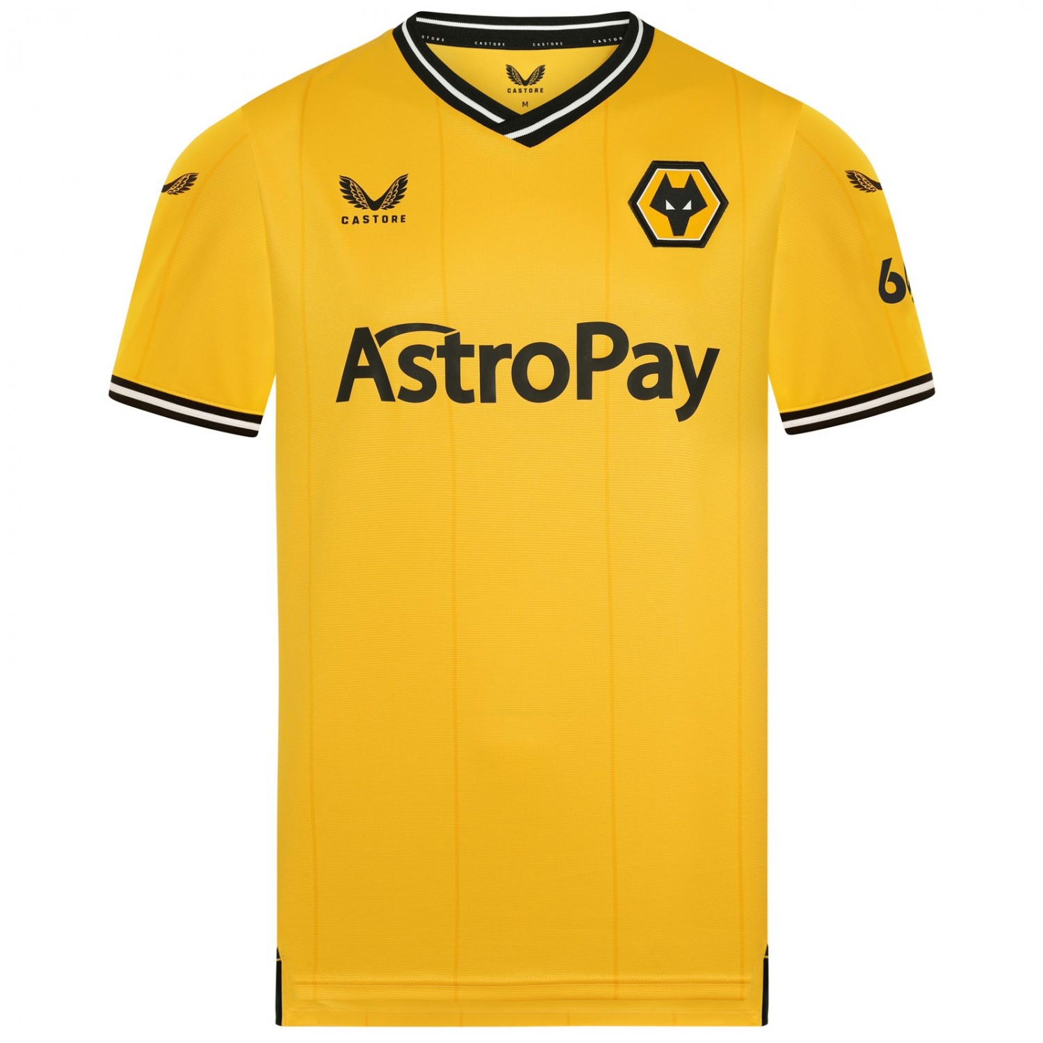 2023-24 wolves home shirt - adult
introducing the 2023-24 wolves home shirt - adult, crafted from 100% Polyester. the design for this shirt has been carefully crafted combining classic elements of the club's history with modern design features.
the shirt features a striking gold base and the iconic club crest proudly displayed on the chest partnered with a tapered collar and cuffs in a sleek and modern design.
Perfect for match days or casual everyday wear, this shirt is a must-have for any wolves fan.
