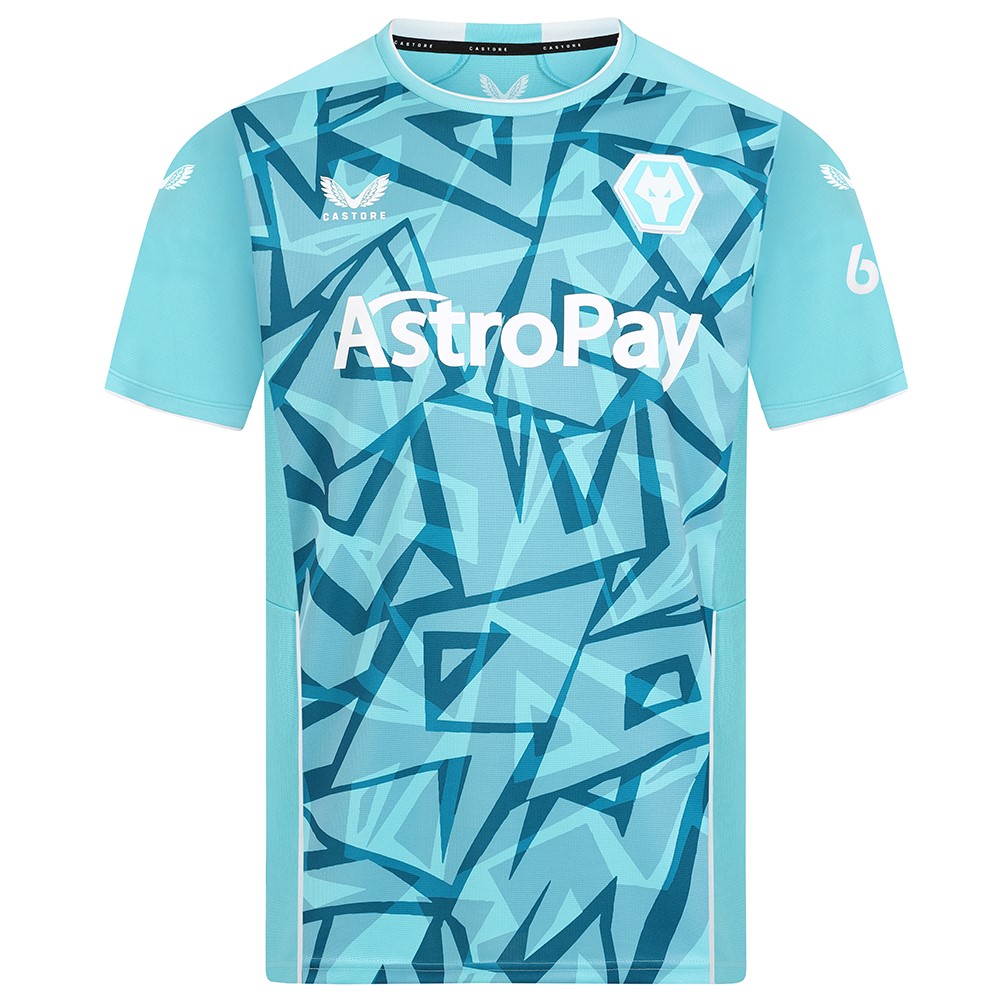 2023-24 wolves 3rd shirt - adult
the 2023-24 wolves 3rd shirt - adult is the perfect addition to any fan's wardrobe!
Made from 100% polyester, this shirt is designed for optimal comfort. the blue and white graphic design is unique and eye-catching, ensuring that you won't only be showing your support for your team, but also looking great while doing so. 
whether you're watching the game from home or at the stadium, this shirt is perfect for any occasion. 
