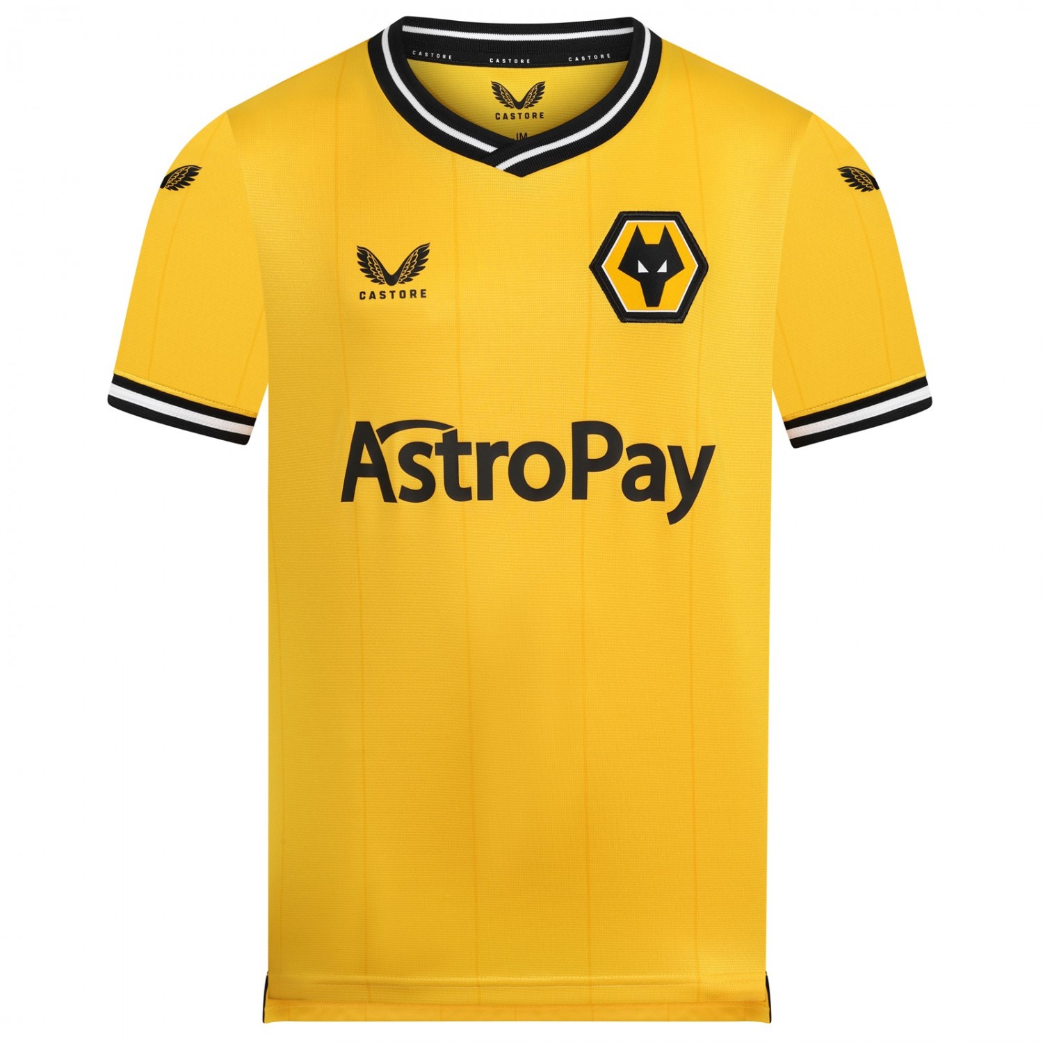 2023-24 wolves home shirt - junior
introducing the 2023-24 wolves home shirt - junior, crafted from 100% Polyester.
the design for this shirt has been carefully crafted combining classic elements of the club's history with modern design features.
the shirt features a striking gold base and the iconic club crest proudly displayed on the chest partnered with a tapered collar and cuffs in a sleek and modern design.
Perfect for match days or casual everyday wear, this shirt is a must-have for any wolves fan.
and