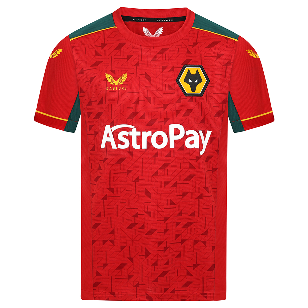 2023-24 wolves away shirt - junior
introducing the 2023-24 wolves away shirt - junior, a must-have addition to any young fan's sports wardrobe!
Made from 100% polyester, this stylish away kit shirt is designed with comfort and style in mind. this shirt is perfect for everyday wear and can be easily layered under jackets and hoodies for cooler weather.
the wolves team crest is proudly displayed on the left chest, alongside the iconic castore brand logo, ensuring your little one can show off their support for their favourite club with pride.