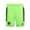 2020-21 Wolves Home Goalkeeper Shorts - Junior