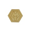 Gold Plated Crest Pin Badge