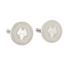 Round Crest Cufflinks - Stainless Steel