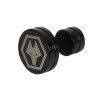 Crest Stud Single Earring - Black