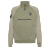 Terrace 1/4 Zip Pocket Sweat - Lichen Green