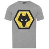 Wolves Distressed Crest T-Shirt - Grey