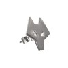 Wolf Head Stud Earrings Silver