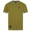 Terrace Tipped Cuff T-Shirt - Khaki