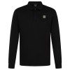 Molineux Long Sleeve Textured Collar Polo - Black