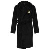 Tonal Crest Dressing Gown - Black - Kids
