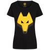 Wolf Head T-Shirt -Black -  Women