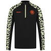 2024-25 Pre Match 1/4 Zip - Black/Lime
