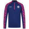 2024-25 Pre Match 1/4 Zip - Blue/Pink