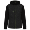 Progression Hybrid Hoodie Midlayer - Black/Green