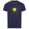 Terrace Wolf Head T-Shirt - Navy