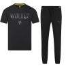 Graphic Print Long Pyjama Set - Black
