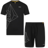 Graphic Print Pyjama Set - Black