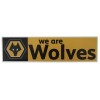 We Are Wolves Car Sticker Blk Gold