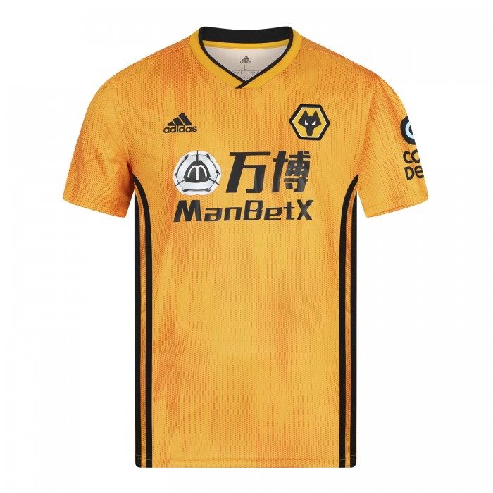 2019-20 Wolves Home Shirt - Adult 2019-20 Wolves Home Shirt - Adult