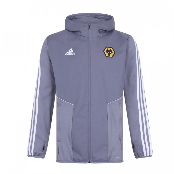 Wolves FC 2019-20 Training Warm Jacket - Grey  Wolves FC 2019-20 Training Warm Jacket - Grey