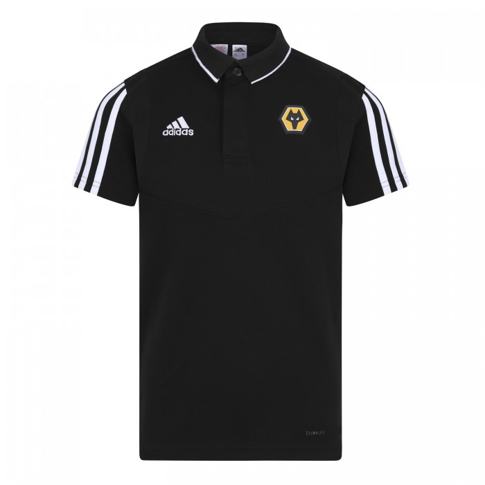 Wolves FC 2019-20 Matchday Polo - Black - Junior Wolves FC 2019-20 Matchday Polo - Black - Junior