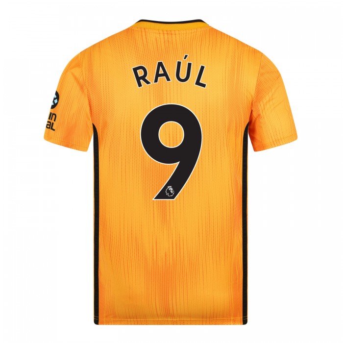 19-20 Wolves Home Shirt with RAUL Print - Adult