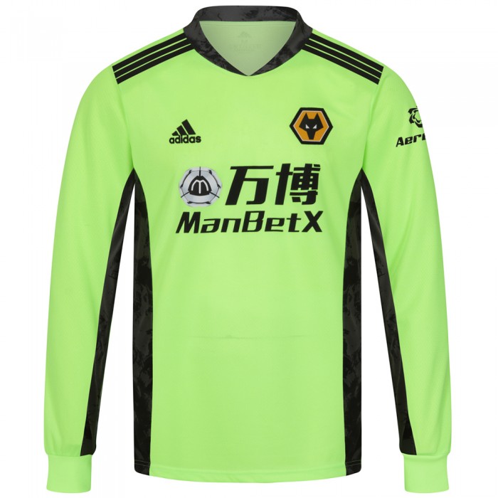 2020-21 Wolves Home Goalkeeper Shirt - Adult 2020-21 Wolves Home Goalkeeper Shirt - Adult