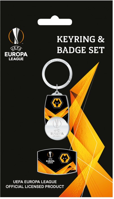 Europa League Keyring and Badge Set Europa League Keyring and Badge Set