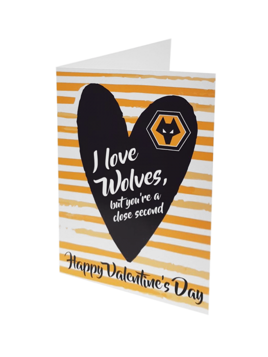 I Love Wolves Valentines Card